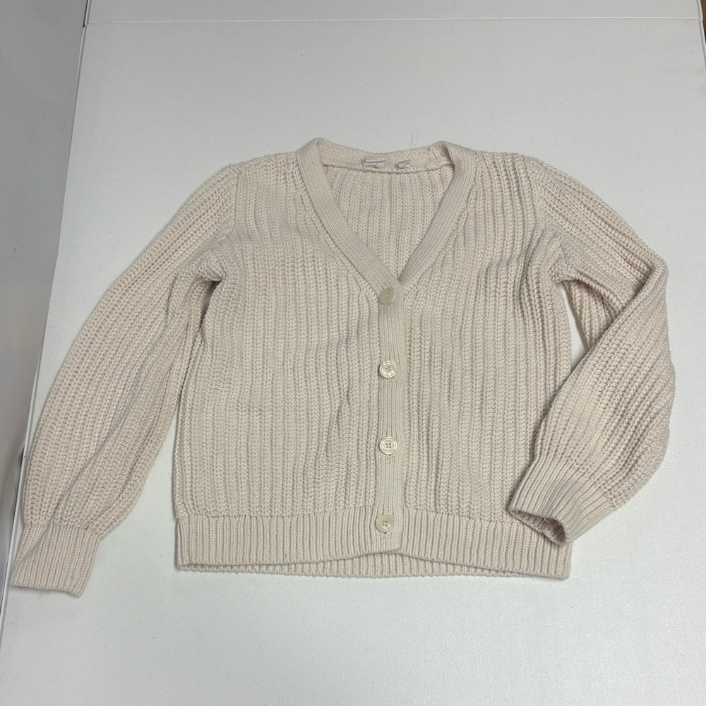 GAP Kids Cream Button-Up Cardigan Sz L Worn Once